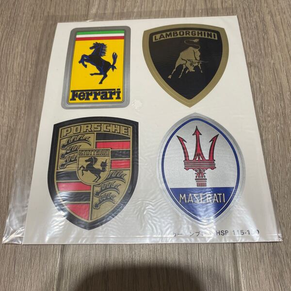 送料無料 当時物 カーエンブレム ステッカー スーパーカー