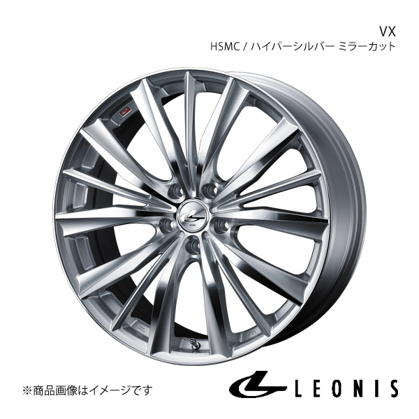 LEONIS/VX CX-30 DM系 FF アルミホイール1本 【19×8.0J 5-114.3 INSET48 HSMC(ハイパーシルバー ミラーカット)】0033288