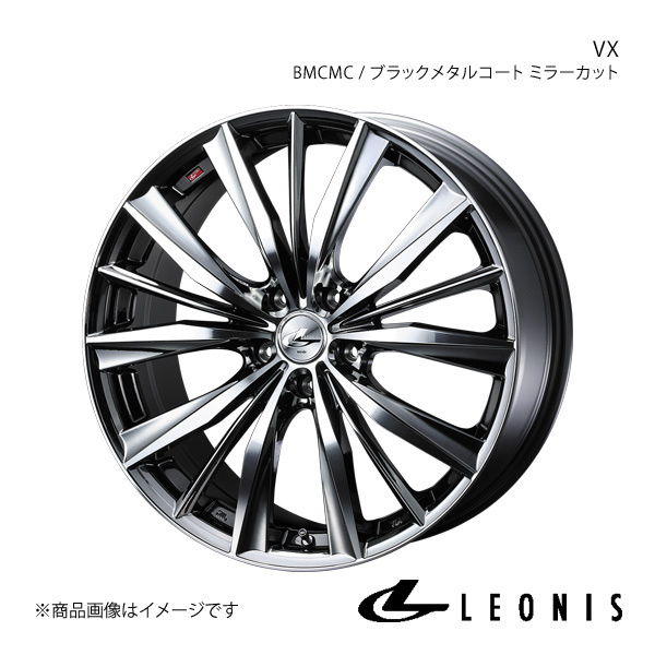 LEONIS/VX BRZ ZC6 アルミホイール1本 【18×7.0J 5-100 INSET47 BMCMC(ブラックメタルコート ミラーカット)】0033272
