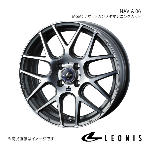 LEONIS/NAVIA 06 ルーミー M900系 アルミホイール1本 【17×6.5J 4-100 INSET42 MGMC(マットガンメタマシニングカット)】0037606