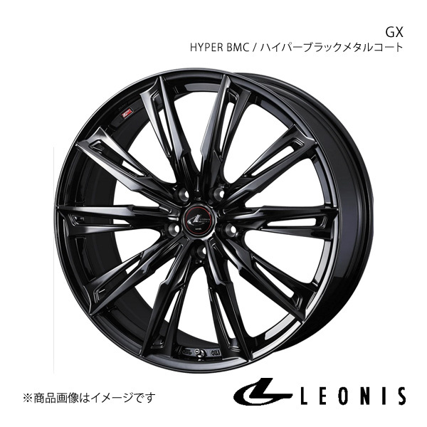 LEONIS/GX プレオプラス LA300系 アルミホイール1本【16×5.0J 4-100 INSET45 HYPER BMC(ハイパーブラックメタルコート)】0040957