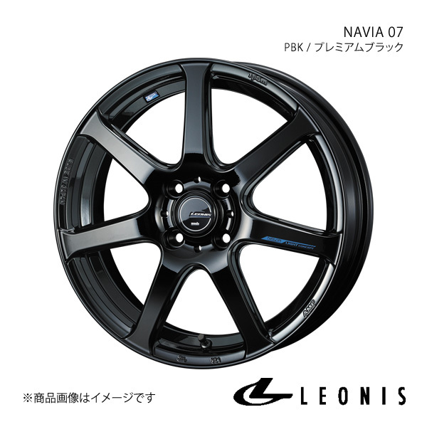 LEONIS/NAVIA 07 NV100クリッパーリオ DR64W アルミホイール1本【16×5.0J 4-100 INSET45 PBK(プレミアムブラック)】0039556