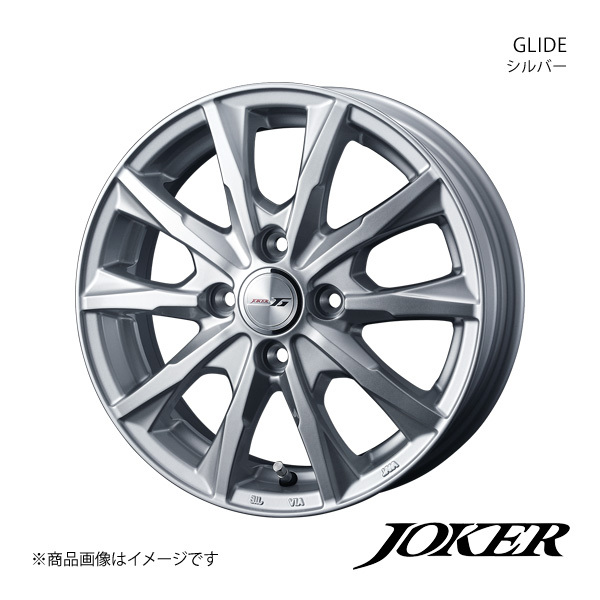 JOKER/GLIDE スクラムバン DG64V アルミホイール1本【12×3.5B 4-100 INSET45 シルバー】0039598