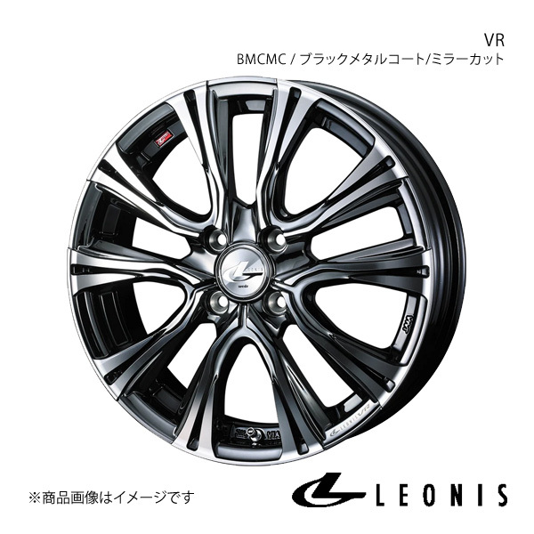 LEONIS/VR NV100クリッパーリオ DR64W アルミホイール1本 【16×5.0J 4-100 INSET45 BMCMC(ブラックメタルコート/ミラーカット)】 0041221