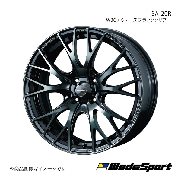 WedsSport/SA-20R ティアナ L33 アルミホイール1本 【16×7.0J 5-114.3 INSET42 WBC(ウォースブラッククリアー)】 0072722