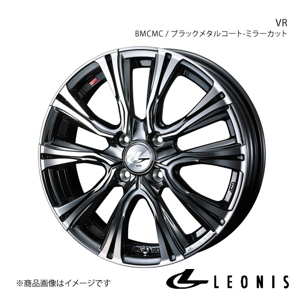 LEONIS/VR アテンザ GH系 アルミホイール1本 【18×7.0J 5-114.3 INSET55 BMCMC(ブラックメタルコート/ミラーカット)】 0041266