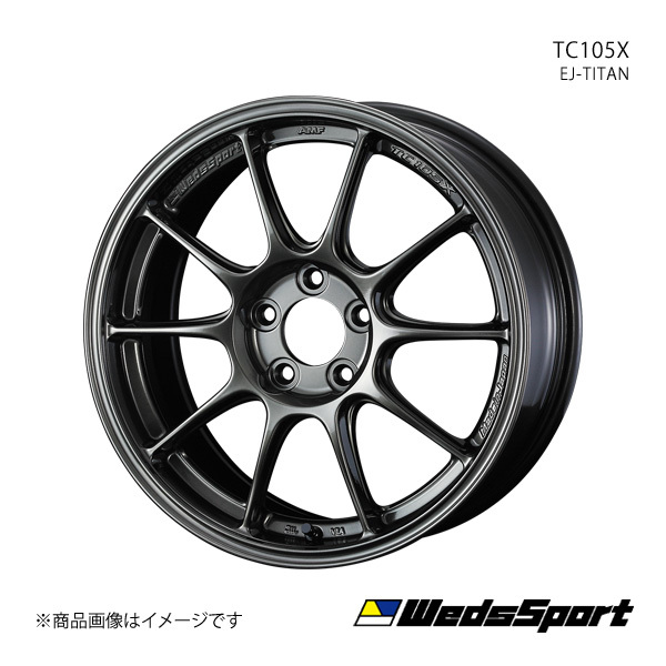 WedsSport/TC105X C-HR 10/50系 アルミホイール1本 【18×8.0J 5-114.3 INSET45 EJ-TITAN】 0073532