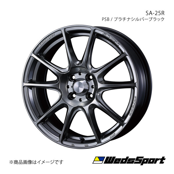 WedsSport/SA-25R デミオ DE系 アルミホイール1本【16×6.5J 4-100 INSET50 PSB】 0073694