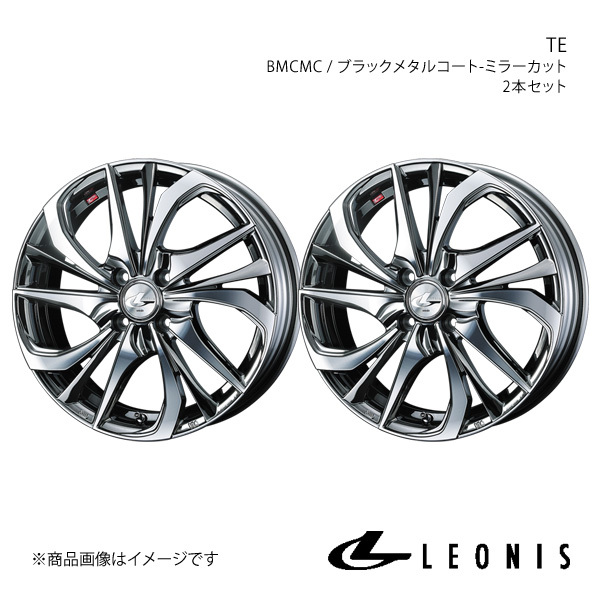 LEONIS/TE カローラアクシオ 160系 15/16インチ車 アルミホイール2本セット【17×6.5J 4-100 INSET42 BMCMC】0038754×2