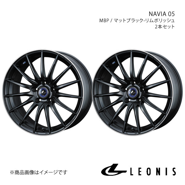 LEONIS/NAVIA 05 ハリアー 60系 アルミホイール2本セット【18×8.0J 5-114.3 INSET42 MBP】0036282×2