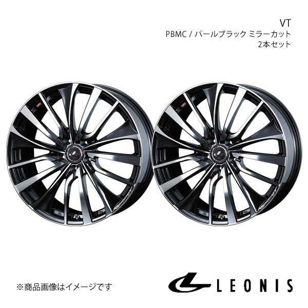 LEONIS/VT ノア 70系 アルミホイール2本セット【17×6.5J 5-114.3 INSET53 PBMC】0036347×2