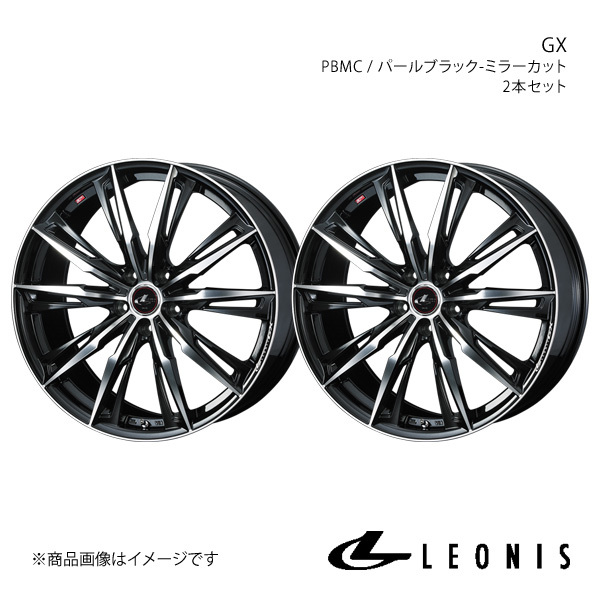 LEONIS/GX インプレッサWRX STI GRB/GRF/GVB/GVF アルミホイール2本セット【18×8.0J 5-114.3 INSET42 PBMC】0039379×2