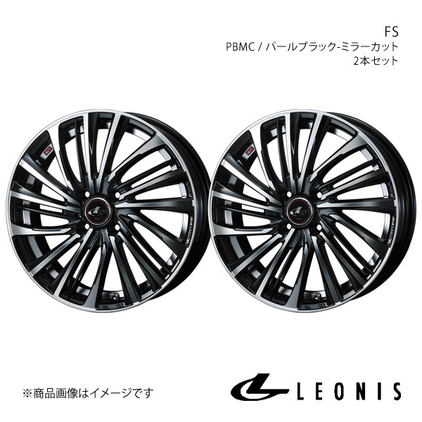 LEONIS/FS ヴィッツ 90系 アルミホイール2本セット【14×5.5J 4-100 INSET42 PBMC】0039953×2