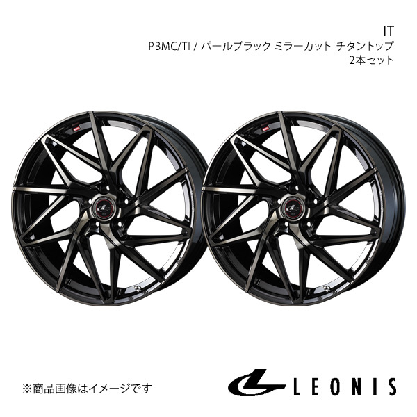 LEONIS/IT ランディ 90系 アルミホイール2本セット【16×6.5J 5-114.3 INSET40 PBMC/TI】0040580×2