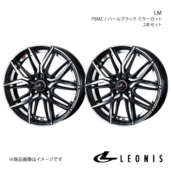 LEONIS/LM プロボックス 160系 アルミホイール2本セット【14×5.5J 4-100 INSET42 PBMC】0040770×2
