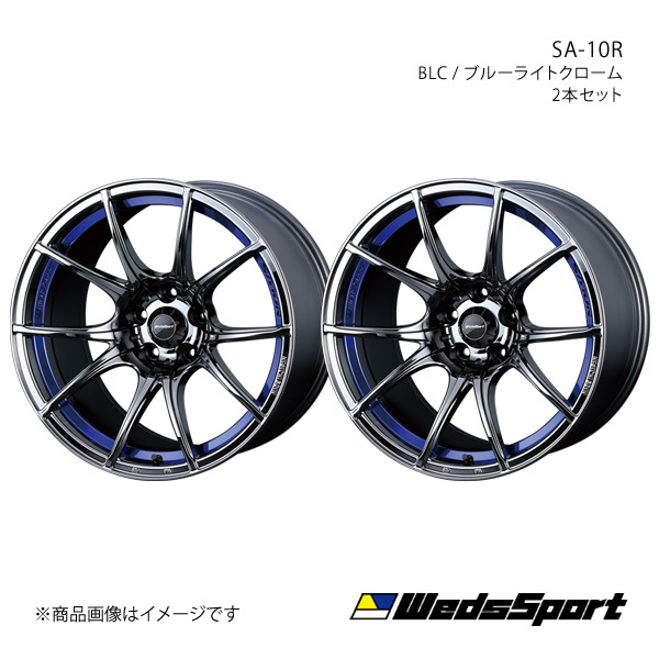 WedsSport/SA-10R インプレッサアネシス GE系 アルミホイール2本セット【18×7.5J 5-100 INSET45 BLC】0072627×2