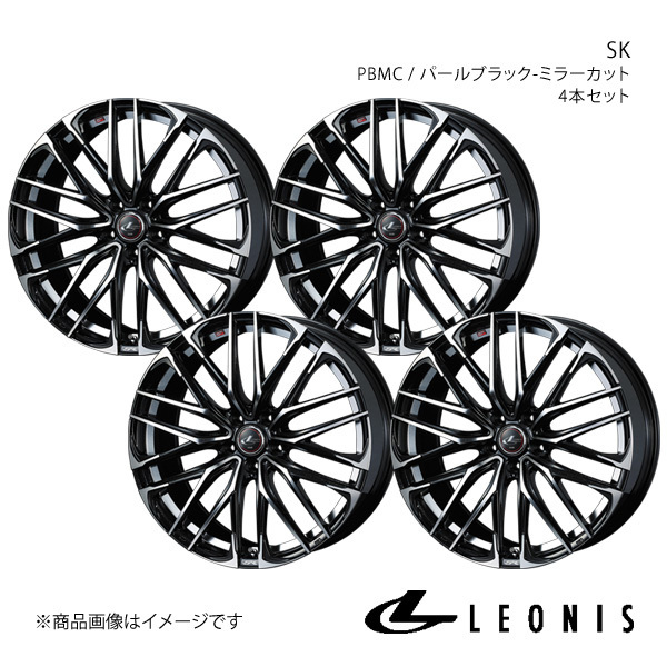 LEONIS/SK ギャランフォルティス CY4A アルミホイール4本セット【19×8.0J 5-114.3 INSET43 PBMC】0038341