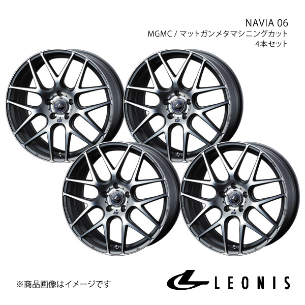 LEONIS/NAVIA 06 GRヤリス 10系 RS アルミホイール4本セット【19×8.0J 5-114.3 INSET43 MGMC】0037630