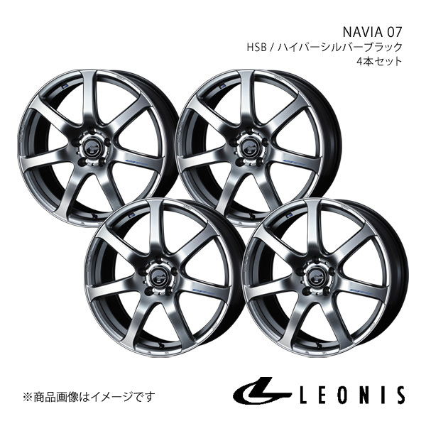 LEONIS/NAVIA 07 アルファード 30系 ~2018/1 アルミホイール4本セット【17×7.0J5-114.3 INSET42 HSB】0039569×4
