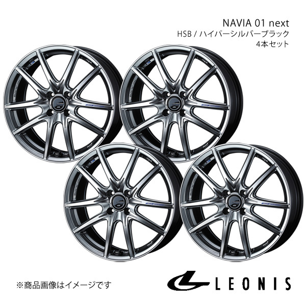 LEONIS/NAVIA 01 next カローラアクシオ 140系 15インチ車 アルミホイール4本セット【16×6.0J4-100 INSET45 HSB】0039685×4