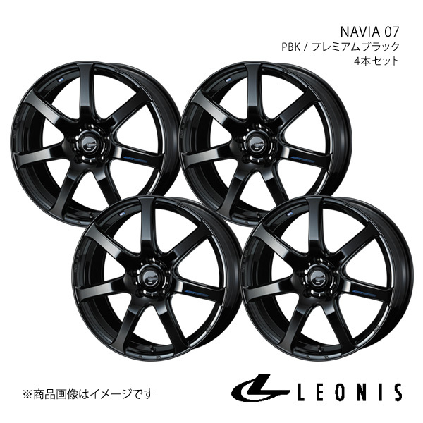 LEONIS/NAVIA 07 MAZDA6 GJ系 アルミホイール4本セット【18×7.0J5-114.3 INSET47 PBK】0039576×4