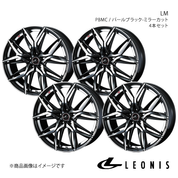 LEONIS/LM IS 20系 アルミホイール4本セット【19×8.0J 5-114.3 INSET43 PBMC】0040840×4