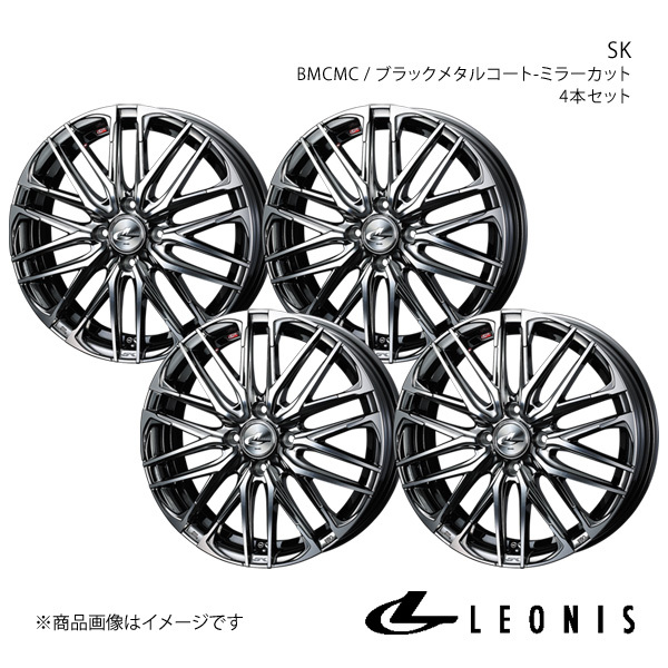 LEONIS/SK ミライース LA300系 アルミホイール4本セット【16×5.0J 4-100 INSET45 BMCMC】0038303×4