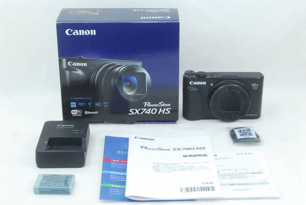 ★良品★CANON キャノン PowerShot パワーショット SX740 HS ブラック 元箱付き♪