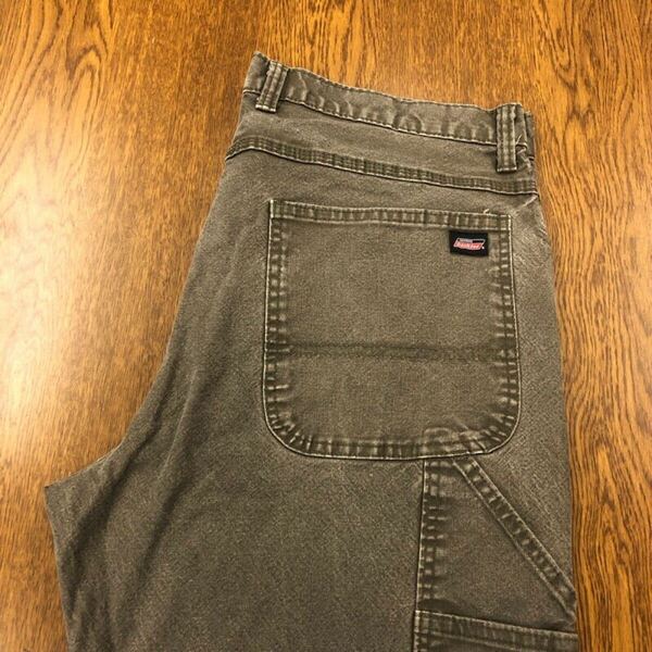 【FJ055】Dickies W36 L32 ペインターパンツ ワークパンツ カーキ ストレッチ生地 メンズブランド古着 ディッキーズ 送料無料