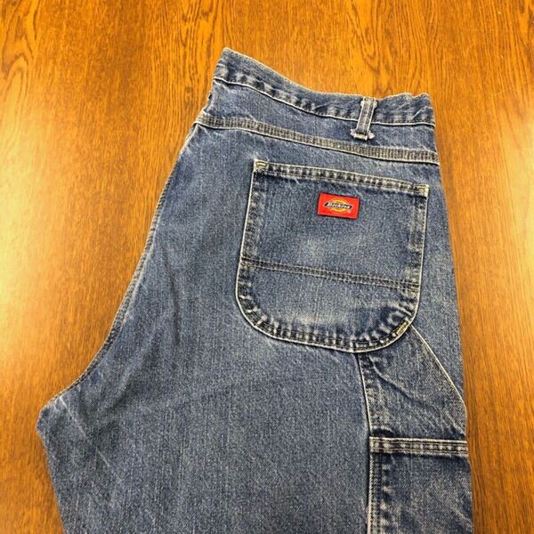 【FJ233】Dickies W40 L32 大きいサイズ ビッグサイズ デニムペインターパンツ ワークパンツ メンズブランド古着 ディッキーズ 送料無料