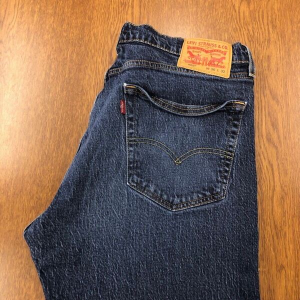 【FJ269】Levi's 505 W36 L32 色落ち加工 ジーンズ ジーパン デニムパンツ ストレッチ生地 メンズブランド古着 リーバイス505 送料無料