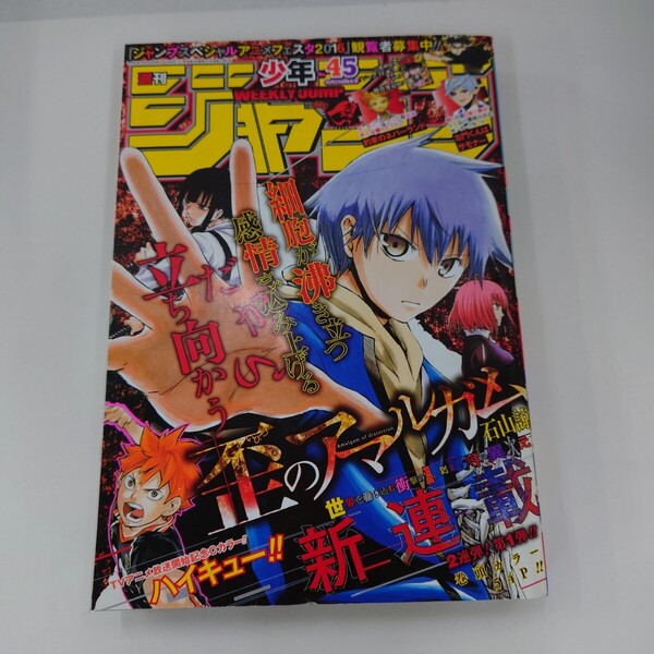 送料無料 美本 週刊少年ジャンプ 2016年 45号 歪のアマルガム