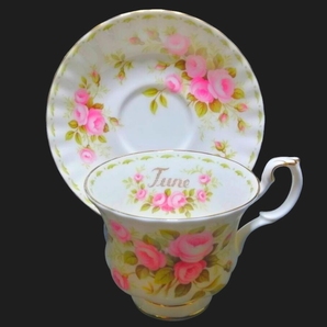 6月 未使用◇自宅保管 ロイヤルアルバート フラワー オブ ザ マンス カップ&ソーサー JUNE ROYAL ALBERT