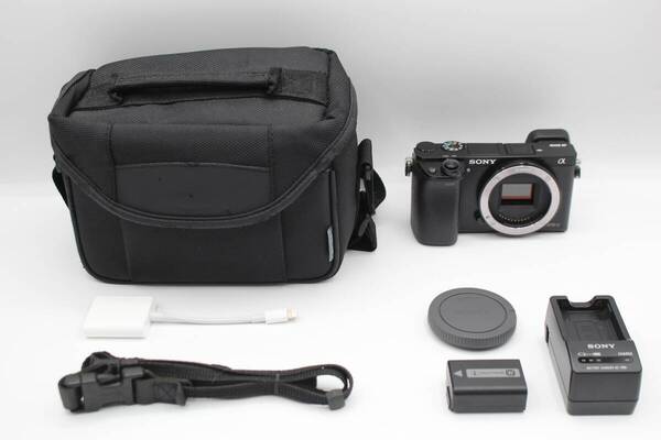 極美品◆SONY ソニー α6000 ILCE-6000 ボディ◆シャッター回数4058回のみ♪1024-9417