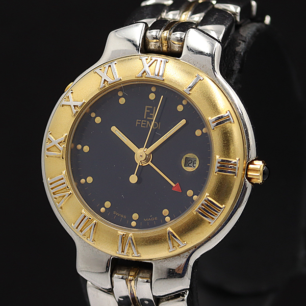 FENDI 920J Silver & Gold Quartz Watch Working | eBay
