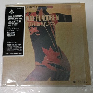 トッド・ラングレン/LIVE IN N.Y.C ‘78(Todd Rundgren)