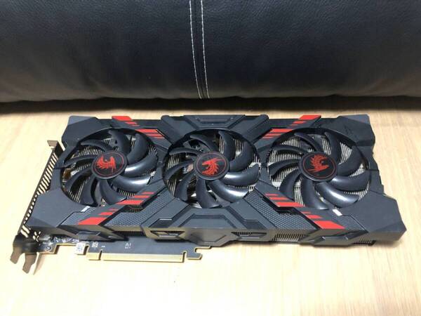 【中古品】【PowerColor】【動作確認済】グラフィックボード AMD Radeon RX VEGA56 HMB2 8GB RED DRAGON ビデオカード【管理:10000019】
