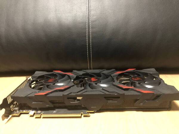 【中古品】【PowerColor】【動作確認済】グラフィックボード AMD Radeon RX VEGA56 HMB2 8GB RED DRAGON ビデオカード【管理:10000020】