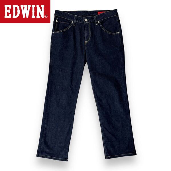 【美品】EDWIN エドウィン ジーンズ デニム デニム パンツ ジーパン EG503 濃紺 インディゴ W32サイズ