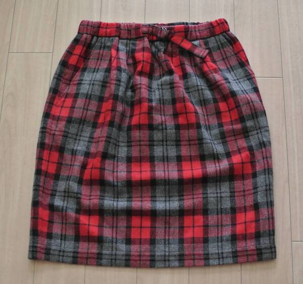 Dot&Stripes CHILD WOMAN ドットアンドストライプスチャイルドウーマン ウールチェックスカート