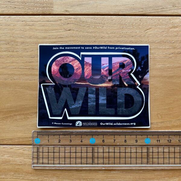 ★即決 OUR WILD ステッカー ★ シール デカール アウトドア キャンプ ワイルド