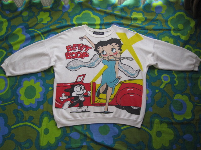 ビンテージ 1986年 BETTY BOOP ベティー ブープ スウェット トレ