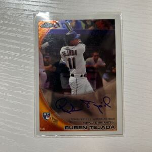 2010 Topps Chrome Ruben Tejada auto