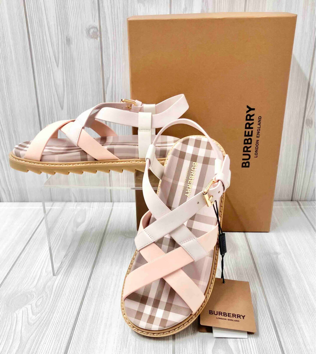 ★Burberry★ ヴィンテージチェック サンダル 2025年最新】Yahoo!オークション -burberry バーバリー チェック