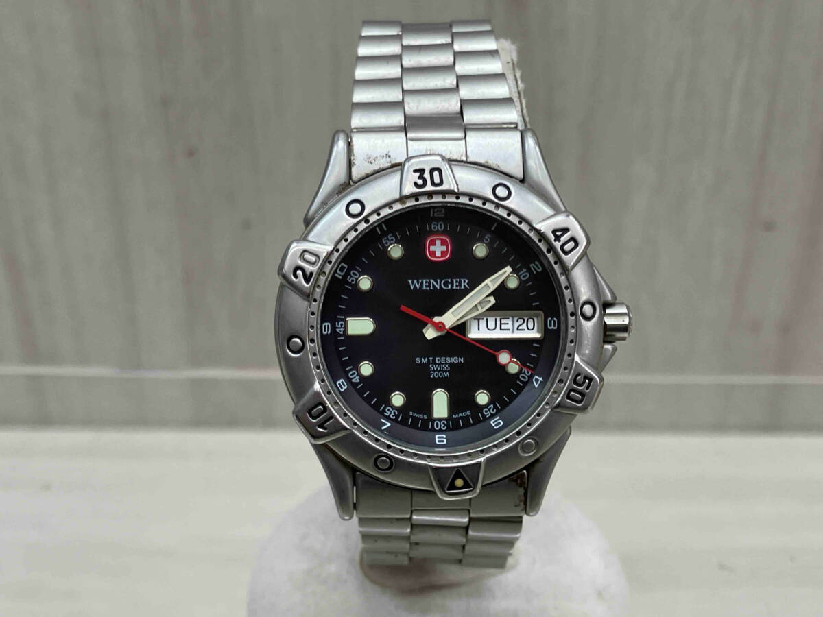 WENGER 096.0659 クォーツ ケースサイズ 3.7cm ベルト長さ 17cm 全体小キズあり WENGER 096.0659 クォーツ ケースサイズ 3.7cm ベルト長さ 17cm 全体小キズあり