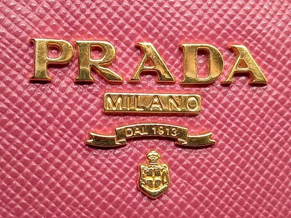 PRADA 197 6連キーケース ローズピンク系 ゴールド金具
