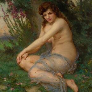 新品 ギヨーム・セニャック「森の中で」の高級印刷画 A4サイズ 額なし 特価980円(送料込み) 即決