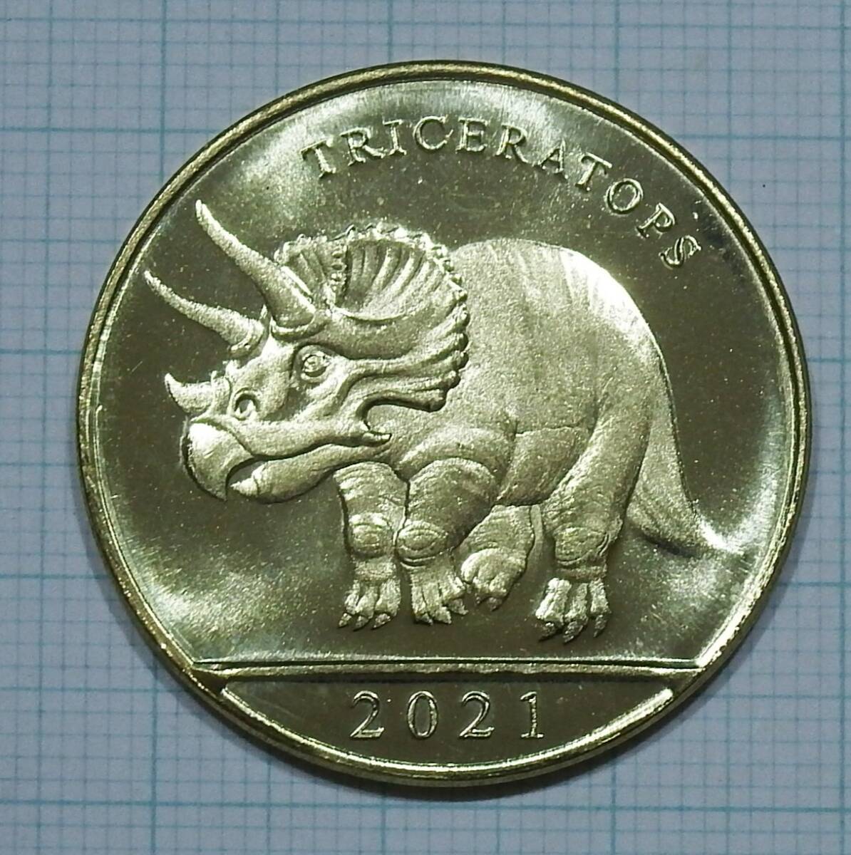2020 ニウエ 恐竜：ステゴサウルス 銀貨 1オンス アンティーク風