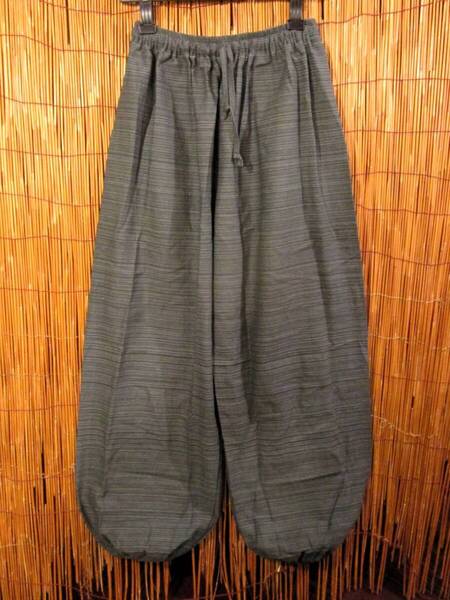 【SALE】④新品*男女兼用*コットン素材*二色の糸*シンプル*ふんわり*アラジンパンツ