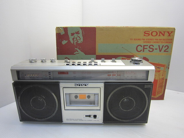 SONY ステレオカセットコーダー/ CFS-V2 動作品